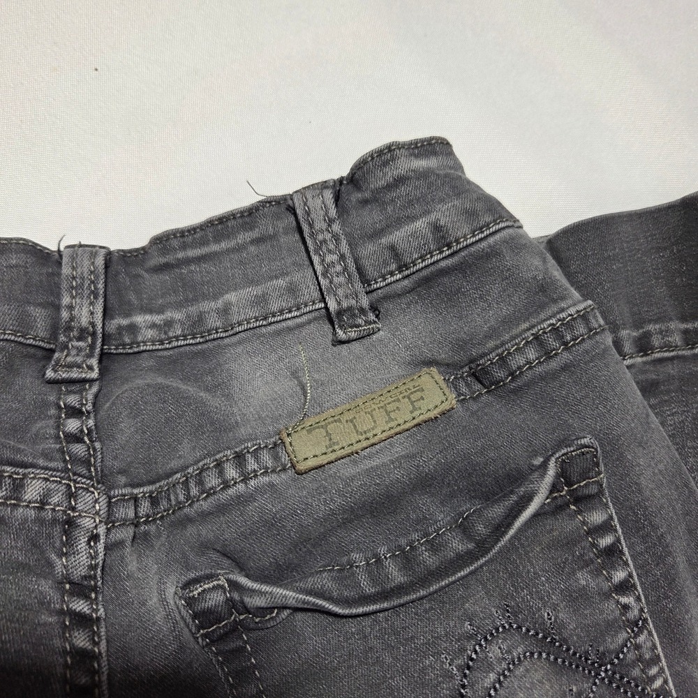 Cowgirl Tuff Co Charcoal Gray Bootcut Flare Western Jeans W27 L33 Embroidered - Picture 5 of 8